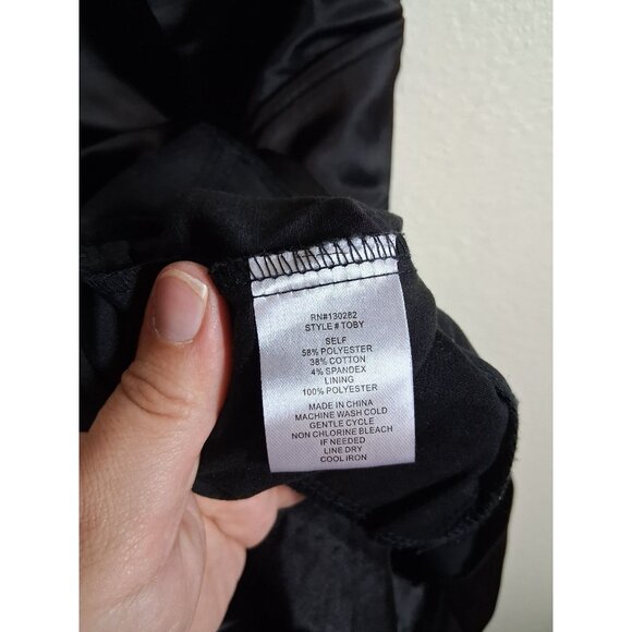 Pompous Girly Party Dress Pockets Satin Sleeveless Dance Black Juniors Size 7 - Picture 7 of 7